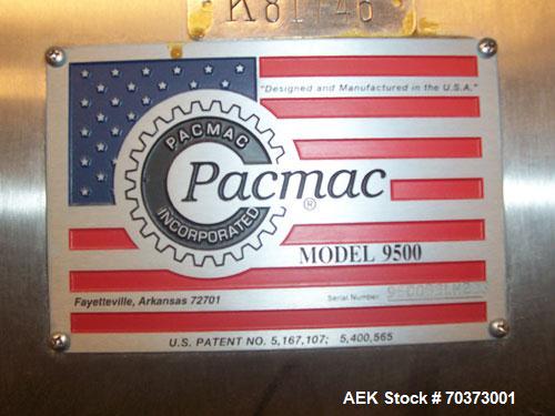 Used Pacmac 9500 Form Fill and Seal Machine.