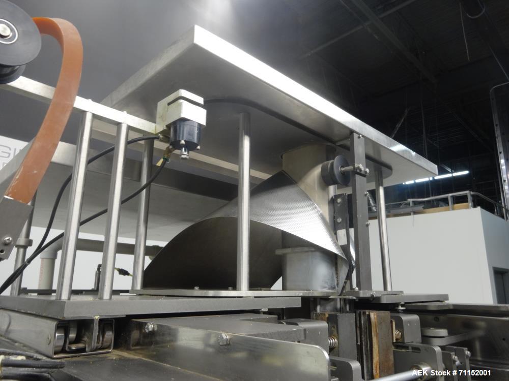 Used Pacmac Model 9500 Vertical Form Fill and Seal Machine Thermazip Slider Zip
