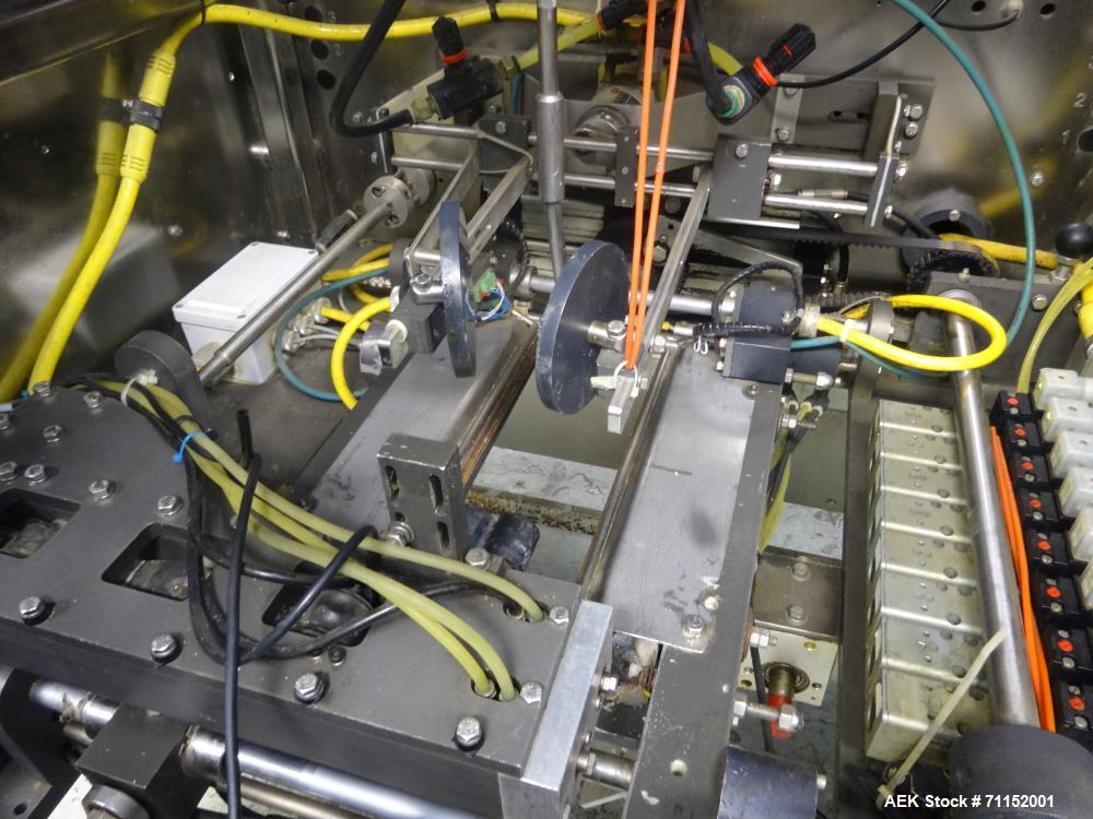 Used Pacmac Model 9500 Vertical Form Fill and Seal Machine Thermazip Slider Zip