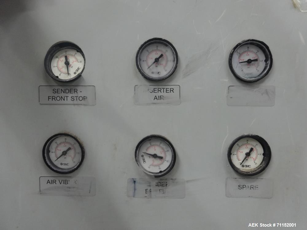 Used Pacmac Model 9500 Vertical Form Fill and Seal Machine Thermazip Slider Zip