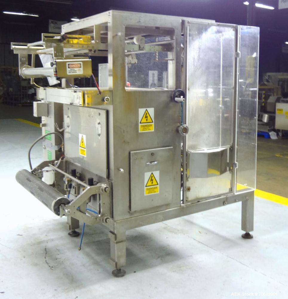 Used Sandiacre Model TG400-LX Single Tube Vertical Form, Fill & Seal Machine