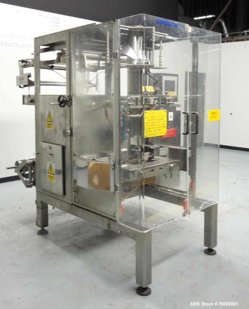 Used Sandiacre Model TG400-LX Single Tube Vertical Form, Fill & Seal Machine