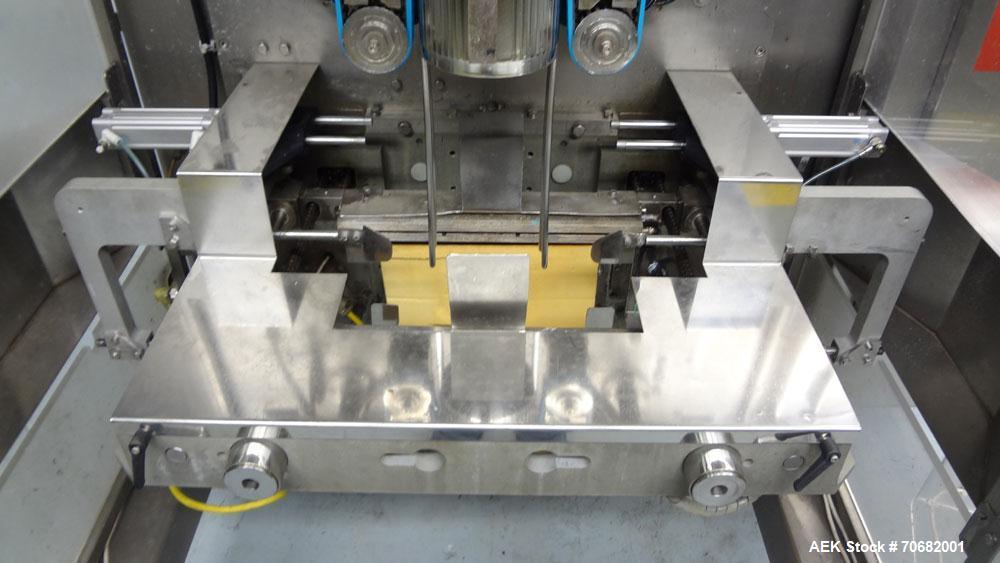 Used Sandiacre Model TG400-LX Single Tube Vertical Form, Fill & Seal Machine