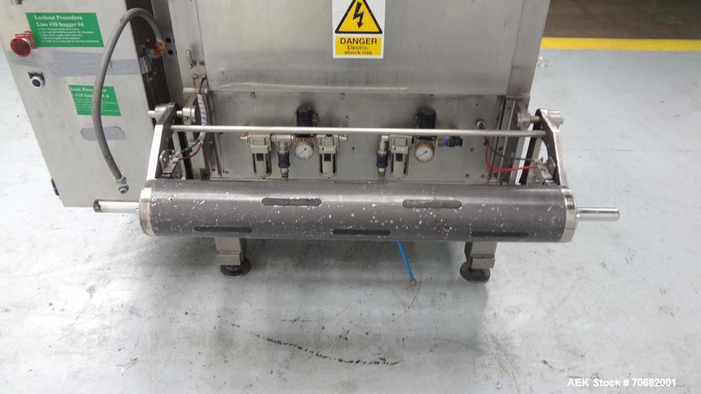 Used Sandiacre Model TG400-LX Single Tube Vertical Form, Fill & Seal Machine