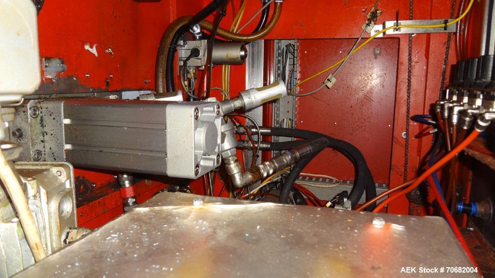 Used Sandiacre Model TG400-LX Single Tube Vertical Form, Fill & Seal Machine.