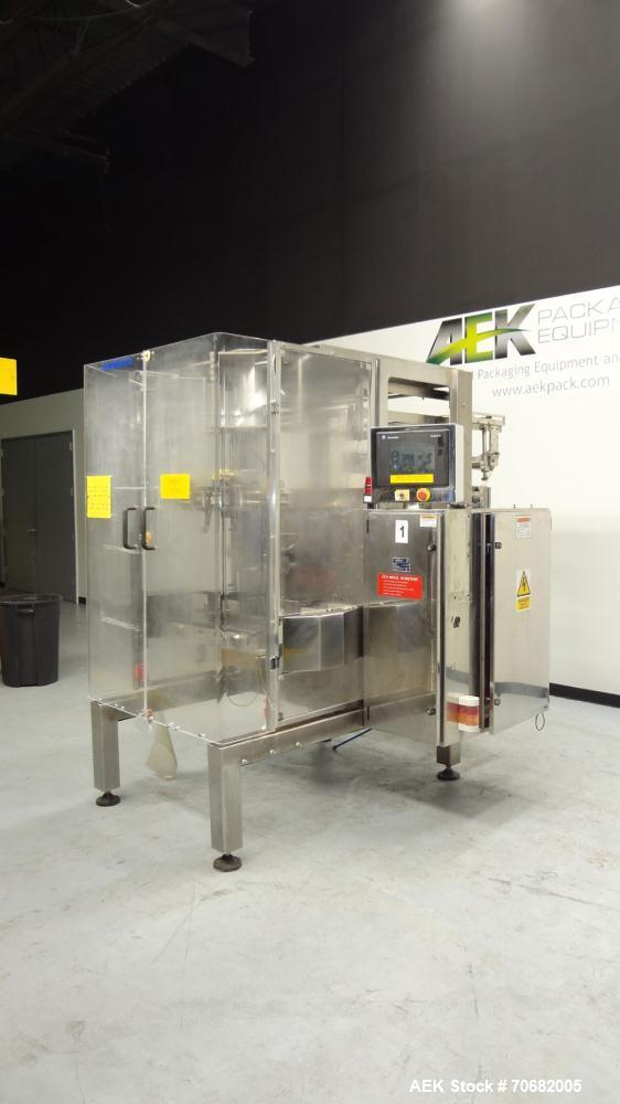 Used Sandiacre Model TG400-LX Single Tube Vertical Form, Fill & Seal Machine
