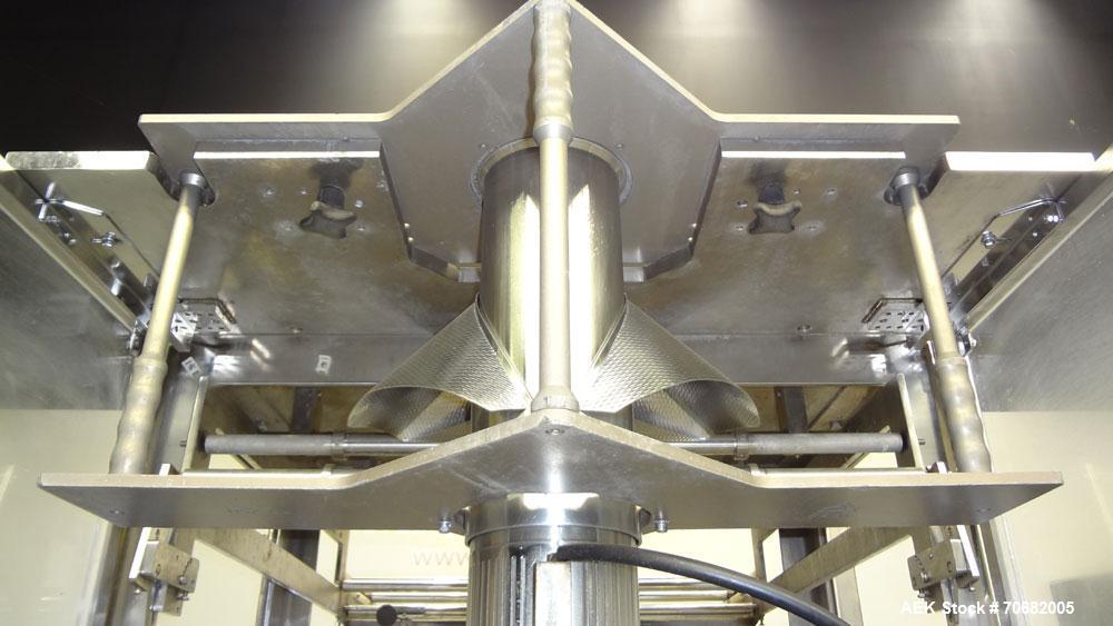 Used Sandiacre Model TG400-LX Single Tube Vertical Form, Fill & Seal Machine