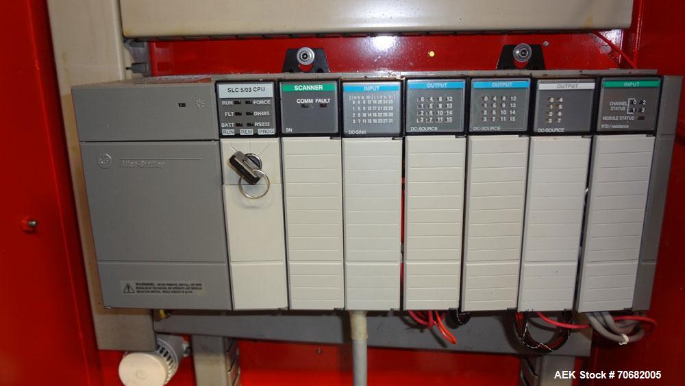 Used Sandiacre Model TG400-LX Single Tube Vertical Form, Fill & Seal Machine