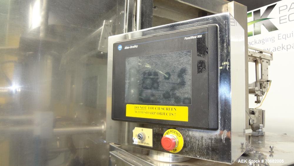 Used Sandiacre Model TG400-LX Single Tube Vertical Form, Fill & Seal Machine