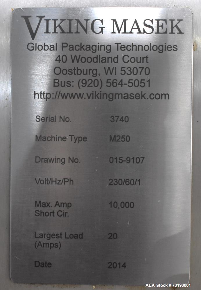 Used Viking Masek M250 Vertical Form Fill Seal Machine with Yamato ADW-314-SD Weigher