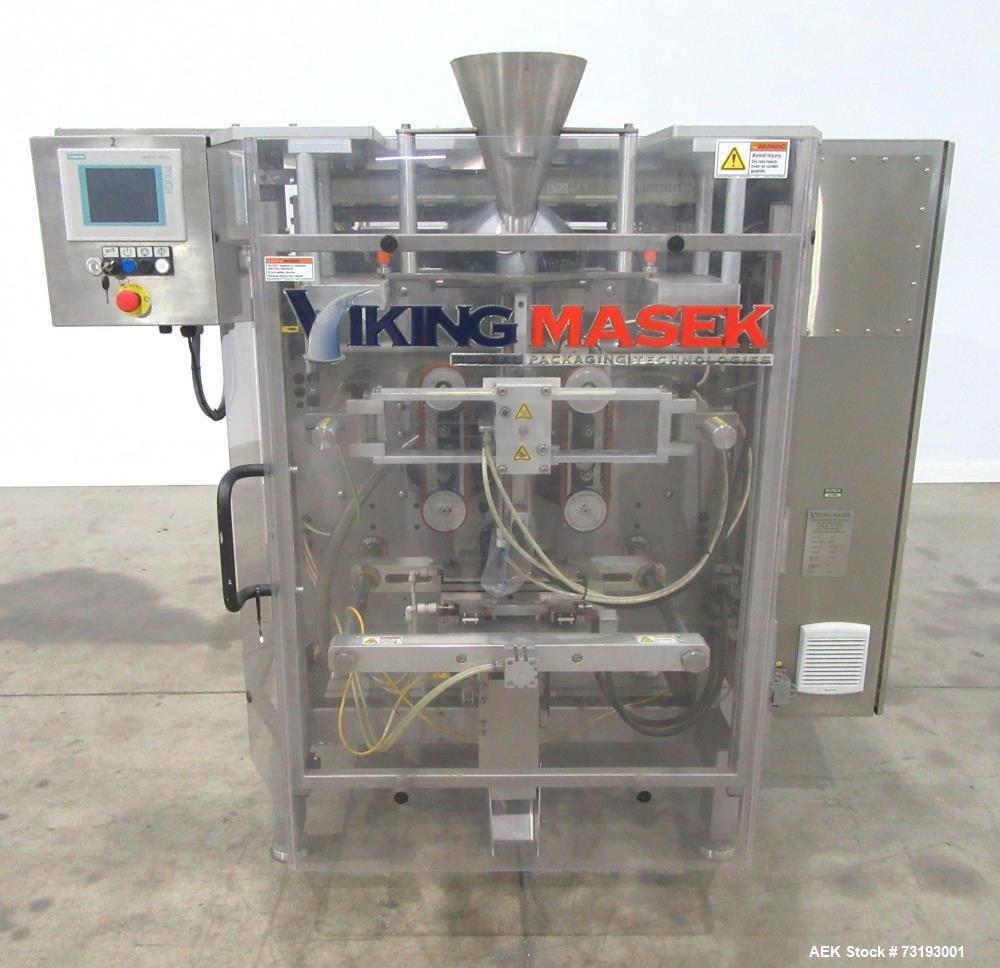 Used Viking Masek M250 Vertical Form Fill Seal Machine with Yamato ADW-314-SD Weigher