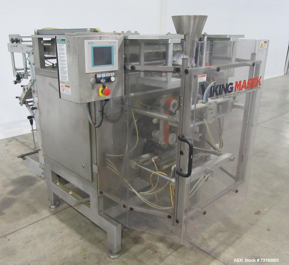 Used Viking Masek M250 Vertical Form Fill Seal Machine with Yamato ADW-314-SD Weigher