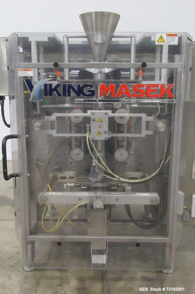 Used Viking Masek M250 Vertical Form Fill Seal Machine with Yamato ADW-314-SD Weigher