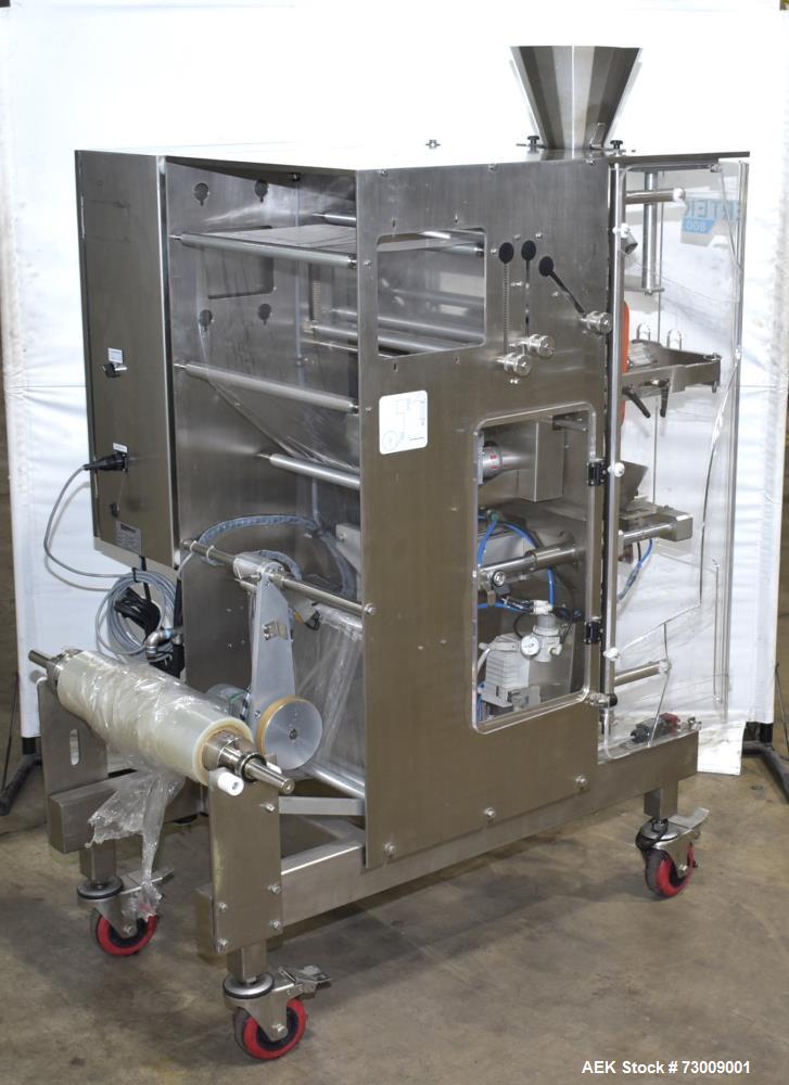 Used Weighpack Systems Model Vertek 800 Vertical Form Fill Seal Bagger. Capable of speeds up to 60 bags per minute (depending on application). Bag size range: up to 8" or 200mm (width) x up to 17.25"...