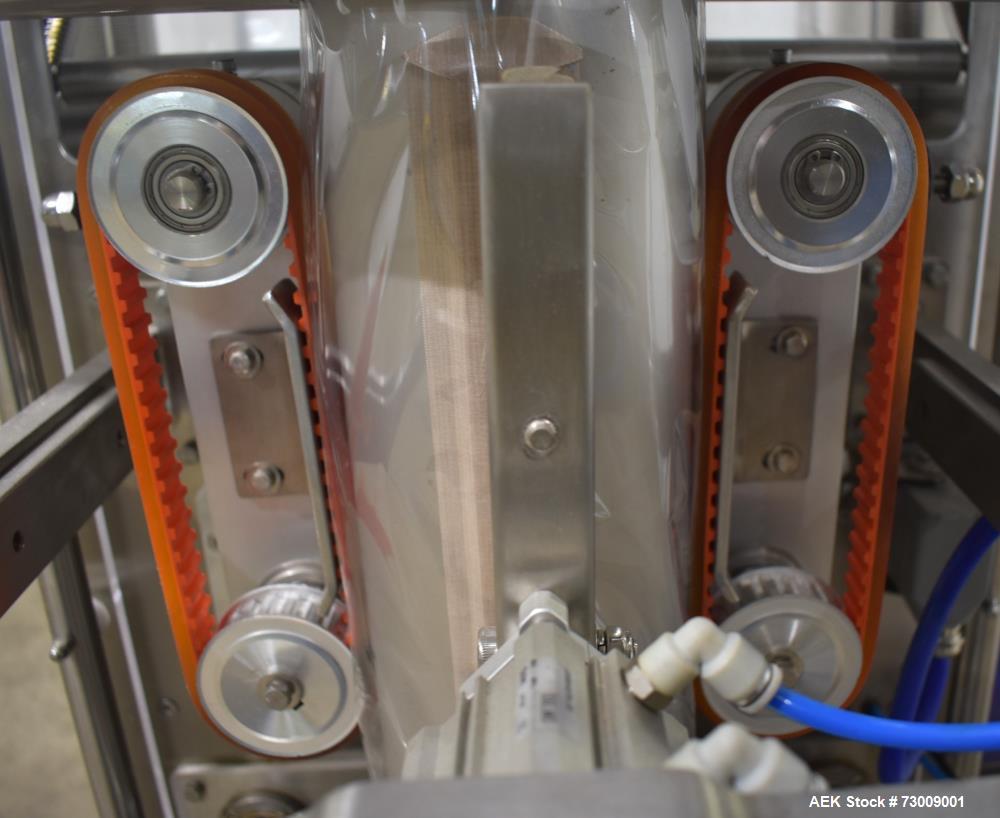 Used Weighpack Systems Model Vertek 800 Vertical Form Fill Seal Bagger. Capable of speeds up to 60 bags per minute (depending on application). Bag size range: up to 8" or 200mm (width) x up to 17.25"...