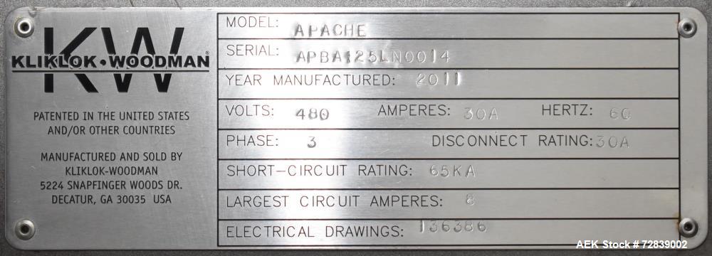 Kliklok-Woodman Apache Vertical Form Fill Seal