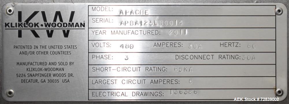 Kliklok-Woodman Apache Vertical Form Fill Seal