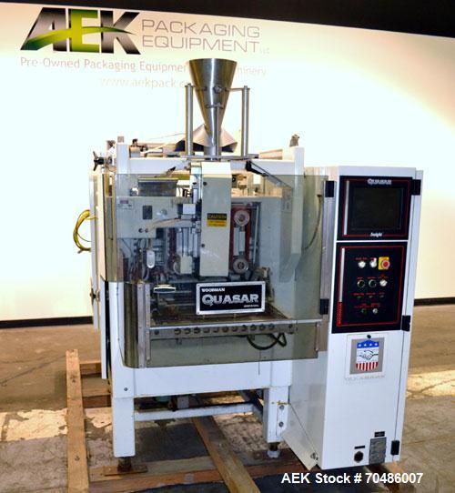 Used Woodman Model QSR3000L Quasar Vertical Form Fill & Seal Machine