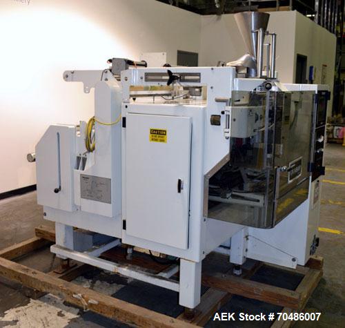 Used Woodman Model QSR3000L Quasar Vertical Form Fill & Seal Machine