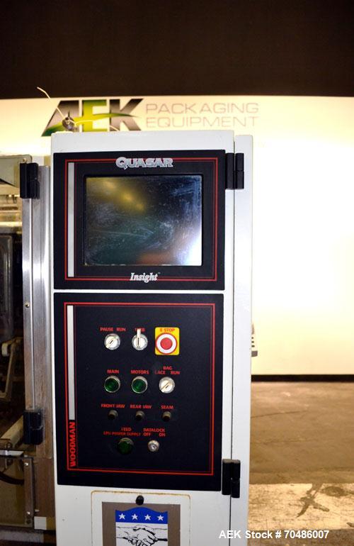Used Woodman Model QSR3000L Quasar Vertical Form Fill & Seal Machine