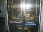 Used Hayssen Ultima ST Model 12-19HR Vertical Form Fill and Seal Machine capable of speeds up to 100 pouches per minute. Has a bag size range of 2-1/2