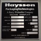 Used- Hayssen Ultimax CM-15 HPR Continuous Motion Vertical Washdown Form Fill