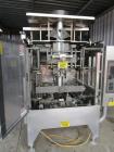 Used Pacmac Model 9500 Vertical Form, Fill, and Seal Machine with Zipper. Has a bag size range of: 3