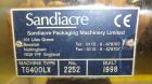 Used Sandiacre Model TG400-LX Single Tube Vertical Form, Fill & Seal Machine