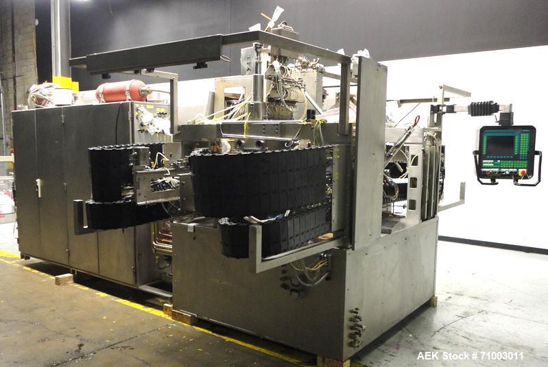 Used Rommelag Model 360M BFS Blow Fill Seal Machine.