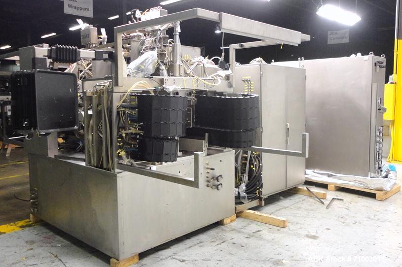 Used Rommelag Model 360M BFS Blow Fill Seal Machine.