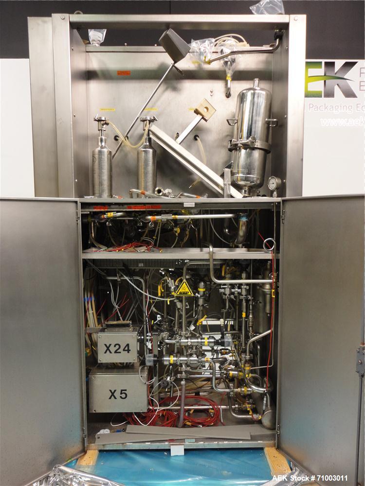 Used Rommelag Model 360M BFS Blow Fill Seal Machine.