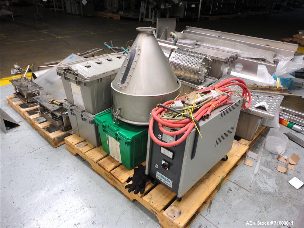Used Rommelag Model 360M BFS Blow Fill Seal Machine.