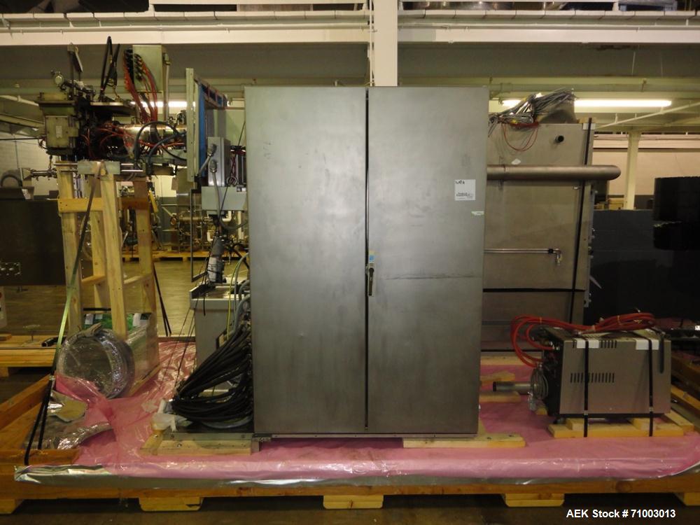 Used Rommelag Model 360M BFS Blow Fill Seal Machine. Machine is capable of speeds from 6,000 to 18,000 units per hour depending on tooling. Ampoule/vial size range 2ml to 50ml or 20 to 60 cavities, d...