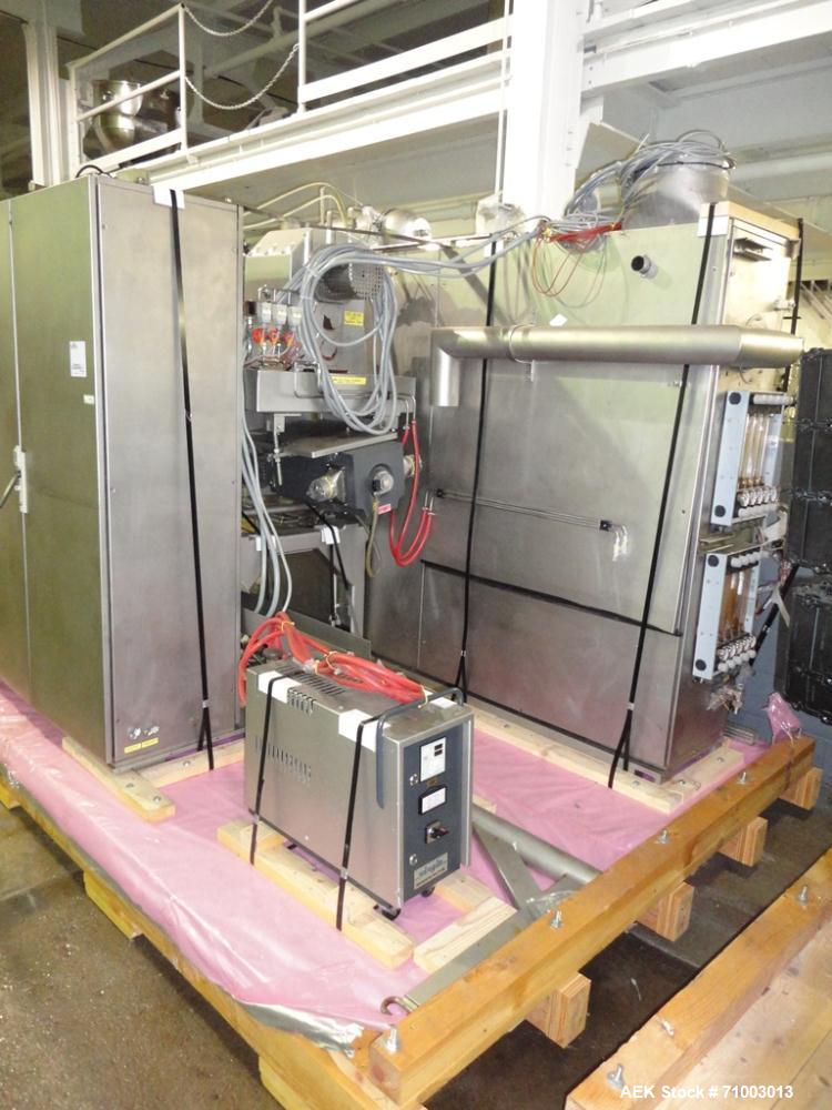 Used Rommelag Model 360M BFS Blow Fill Seal Machine. Machine is capable of speeds from 6,000 to 18,000 units per hour depending on tooling. Ampoule/vial size range 2ml to 50ml or 20 to 60 cavities, d...