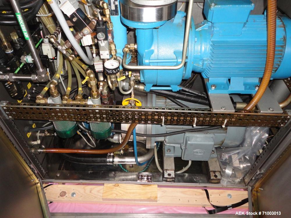 Used Rommelag Model 360M BFS Blow Fill Seal Machine. Machine is capable of speeds from 6,000 to 18,000 units per hour depending on tooling. Ampoule/vial size range 2ml to 50ml or 20 to 60 cavities, d...