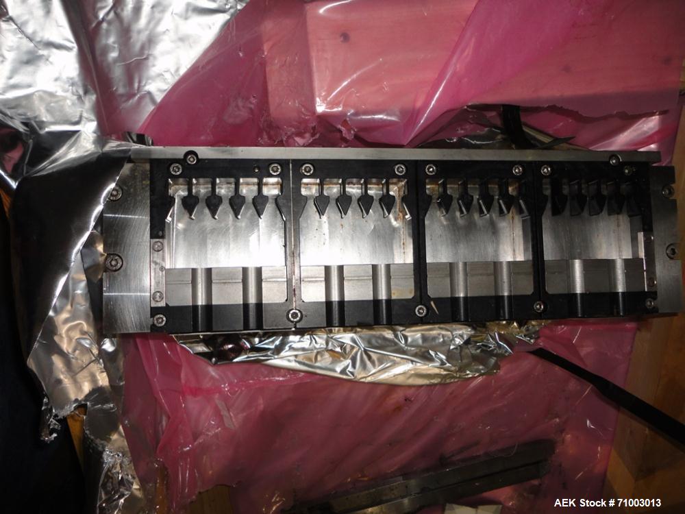 Used Rommelag Model 360M BFS Blow Fill Seal Machine. Machine is capable of speeds from 6,000 to 18,000 units per hour depending on tooling. Ampoule/vial size range 2ml to 50ml or 20 to 60 cavities, d...
