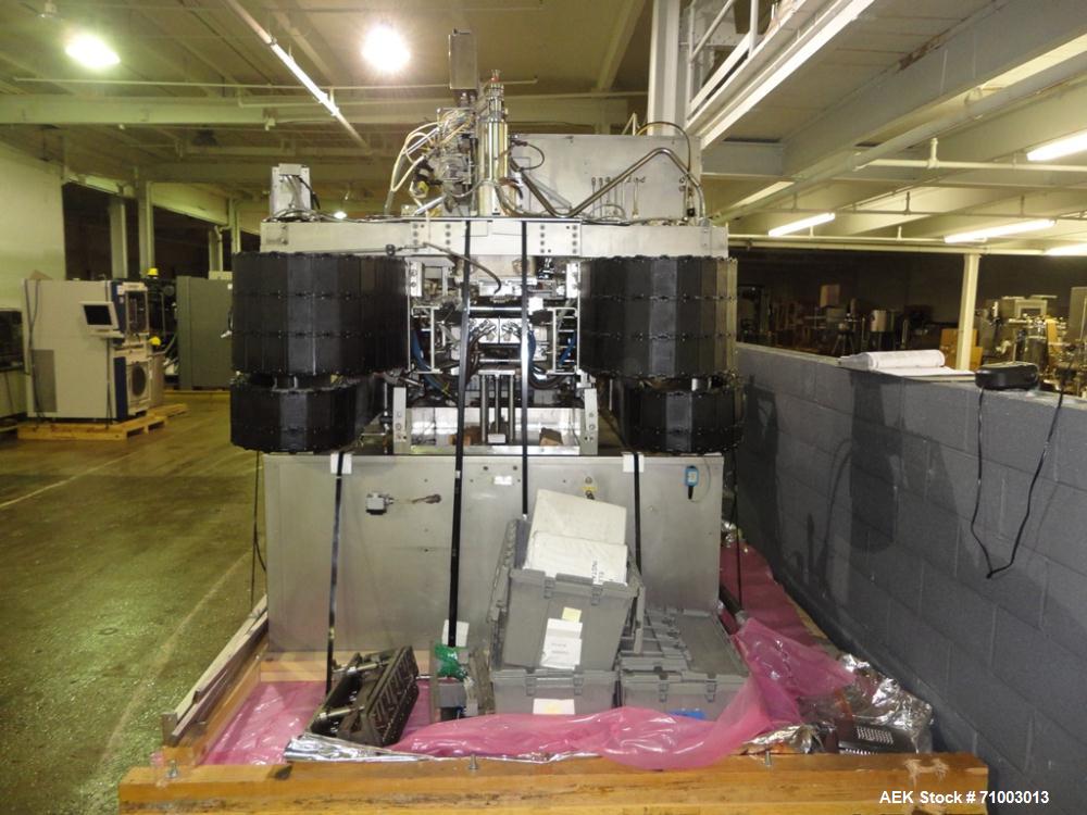 Used Rommelag Model 360M BFS Blow Fill Seal Machine. Machine is capable of speeds from 6,000 to 18,000 units per hour depending on tooling. Ampoule/vial size range 2ml to 50ml or 20 to 60 cavities, d...