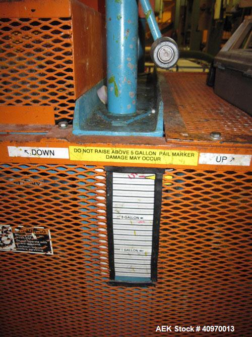 Used Semi-Automatic 5 Gallon Pail Filling Line