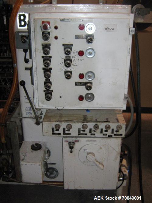 Used Circle Vertical Form Fill and Seal Machine, Model V12NHX30.