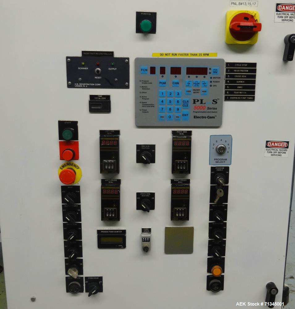 Used Circle Model V18H4D-II Vertical Form, Fill, and Seal Pouch Machine