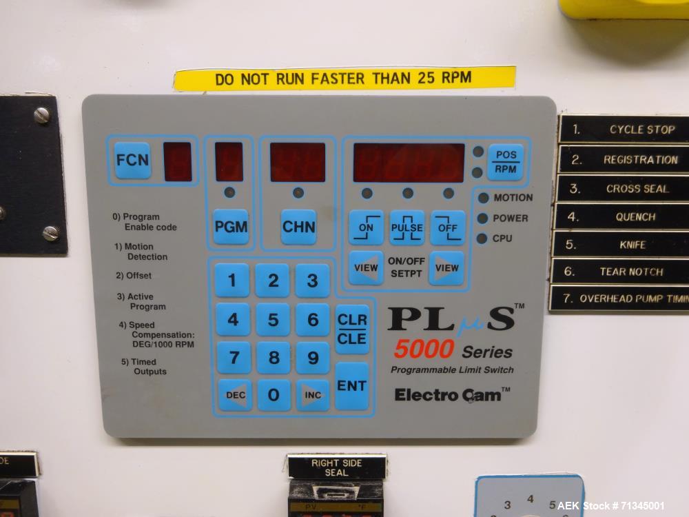 Used Circle Model V18H4D-II Vertical Form, Fill, and Seal Pouch Machine