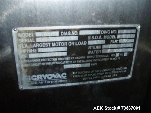 Used Cryovac Model 2002B Vertical Form Fill and Seal Machine