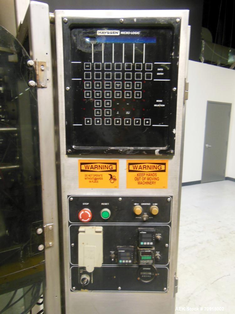 Used Hayssen Ultima Super CMB Vertical Form & Fill Bagger with Oden Liquid Fill