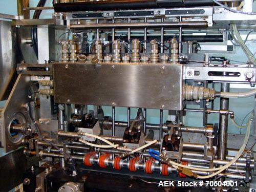 Used Ropak Model Liquid 18-V (6) Head VFFS Pouch Filler. For single or dual packs, for 1/4 oz to 1 oz pouches of gels, conditioners, shampoo, ointments and creams.3 - 6 up configuration in a 4 sided ...