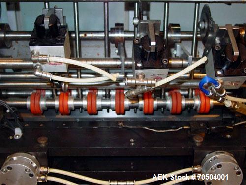 Used Ropak Model Liquid 18-V (6) Head VFFS Pouch Filler. For single or dual packs, for 1/4 oz to 1 oz pouches of gels, conditioners, shampoo, ointments and creams.3 - 6 up configuration in a 4 sided ...