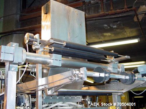 Used Ropak Model Liquid 18-V (6) Head VFFS Pouch Filler. For single or dual packs, for 1/4 oz to 1 oz pouches of gels, conditioners, shampoo, ointments and creams.3 - 6 up configuration in a 4 sided ...