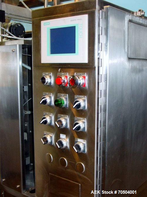 Used Ropak Model Liquid 18-V (6) Head VFFS Pouch Filler. For single or dual packs, for 1/4 oz to 1 oz pouches of gels, conditioners, shampoo, ointments and creams.3 - 6 up configuration in a 4 sided ...