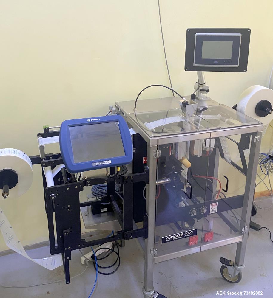 Used Phoenix Engineering Gopacker 3000 Vertical Form Fill Seal Machine | Compact VFFS Bagger with Domino Coder