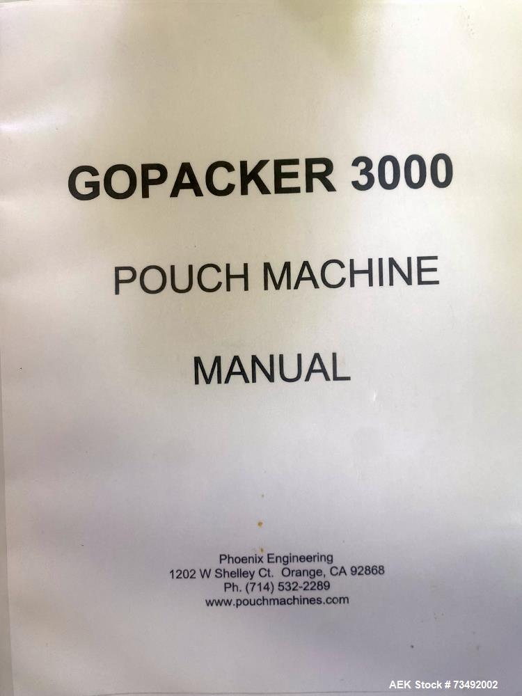 Used Phoenix Engineering Gopacker 3000 Vertical Form Fill Seal Machine | Compact VFFS Bagger with Domino Coder