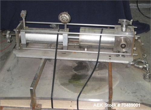 Used Prodo Pak Model 601TW Form Fill Seal for liquid paste product.Can be equipped with single peristaltic mid viscosity liquid product pump with a 6 lane feeder or 6-up time gravity thin liquid fill...